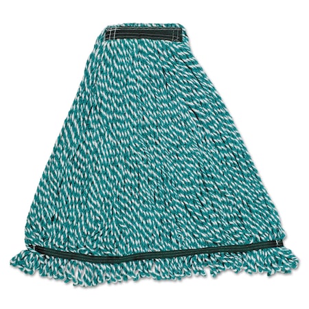 Rubbermaid Commercial 1 in Cut-End String Mop, Green, Microfiber, PK6 FGA81206GR00